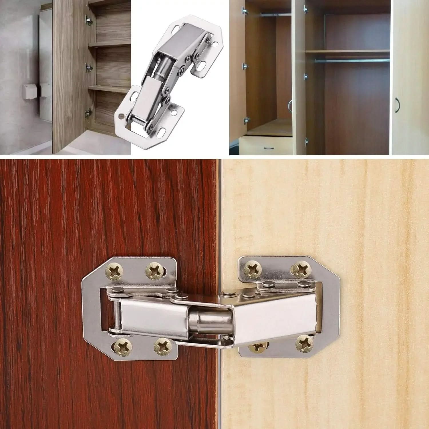 Hydraulic Cabinet Hinges with Soft-Close Mechanism – Quiet Operation