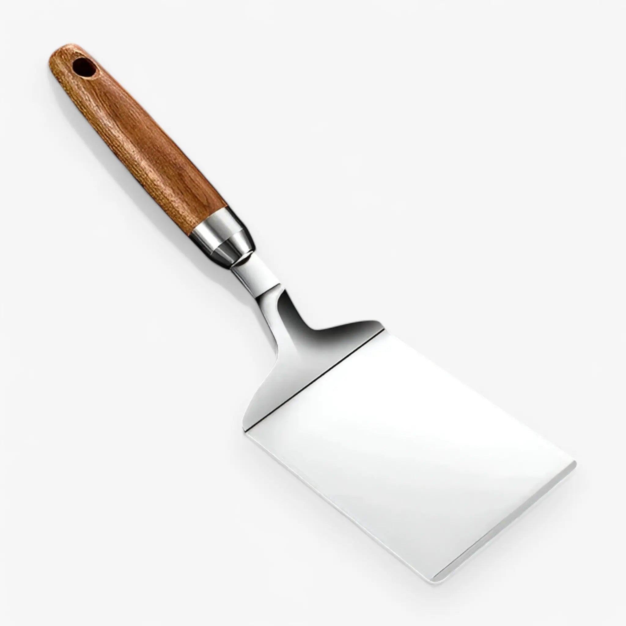 Wooden Handled Square Turner – Perfect for Grilling and Cooking