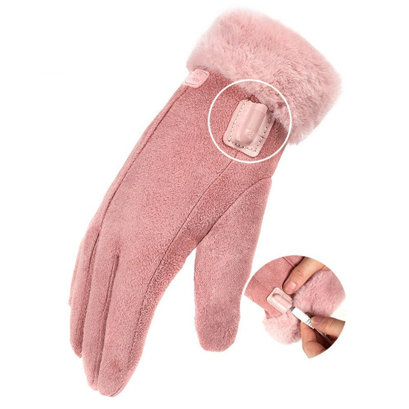 Rechargeable Winter Gloves with Touchscreen and Waterproof Features