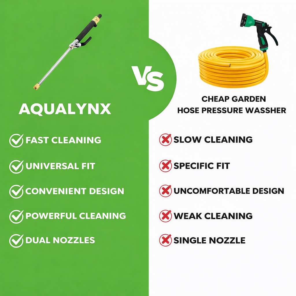 Cleaning Attachment | Adjustable Nozzle | Powerful Water Jet