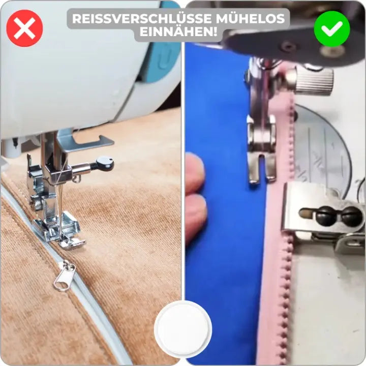 Precise Stitching Zipper Foot for Sewing Machines