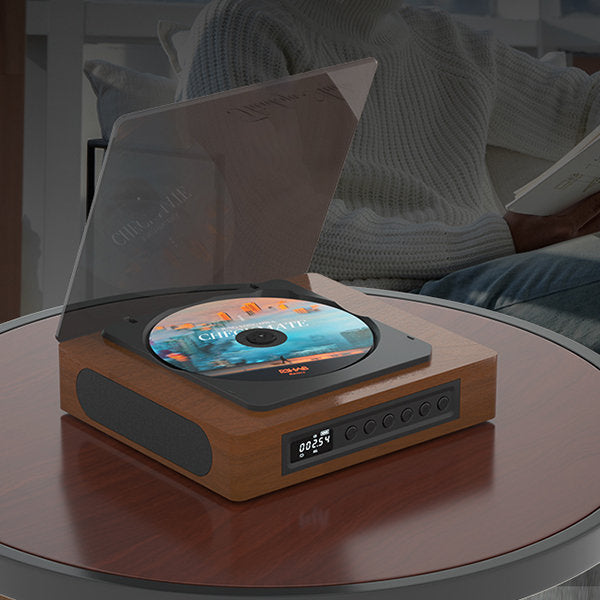 Vintage Style Bluetooth CD Player with FM Radio and Streaming