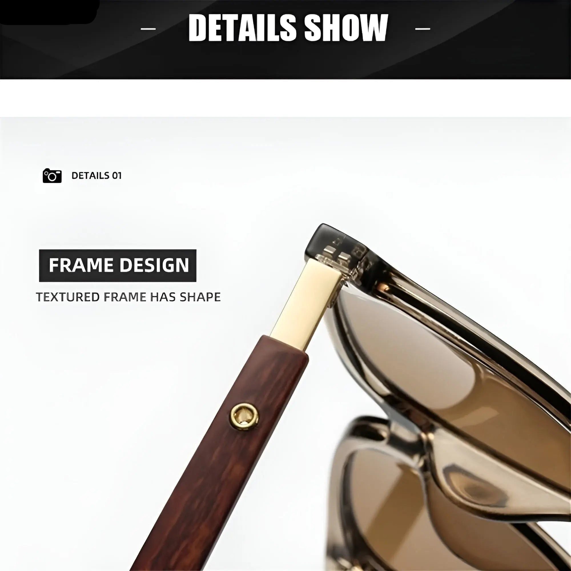 UV400 Protection Retro Square Sunglasses