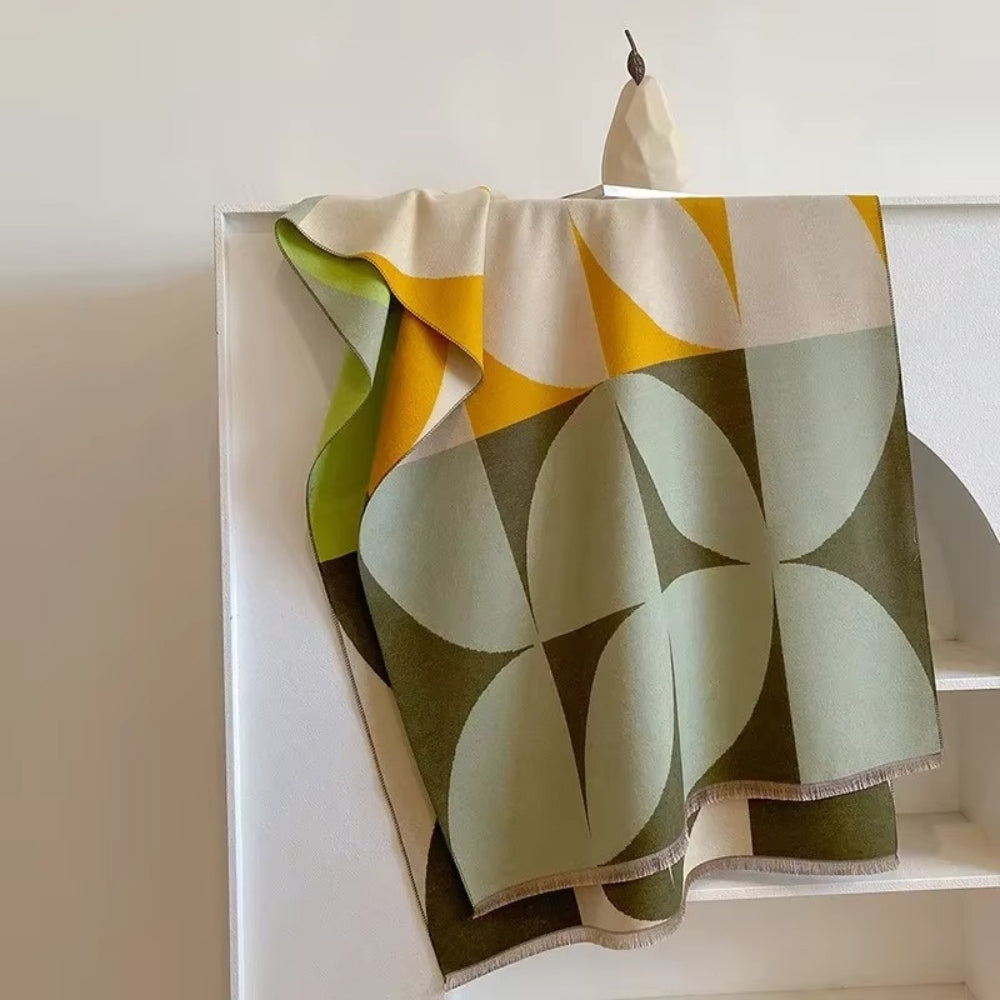 Chic Reversible Microfiber Poncho Scarf for Every Occasion