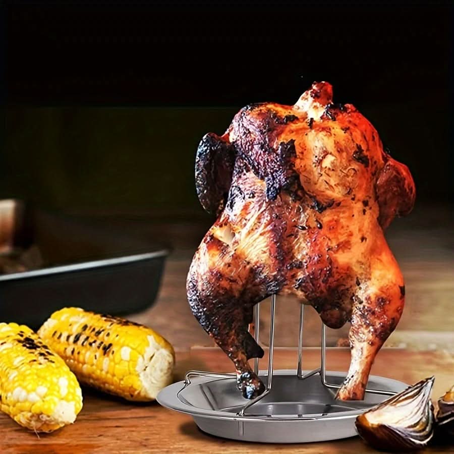 Vertical Chicken Roasting Rack for Crispy Results