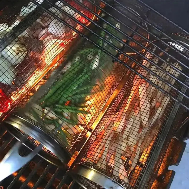 Grill Basket in Stainless Steel – Roll and Cook with Ease