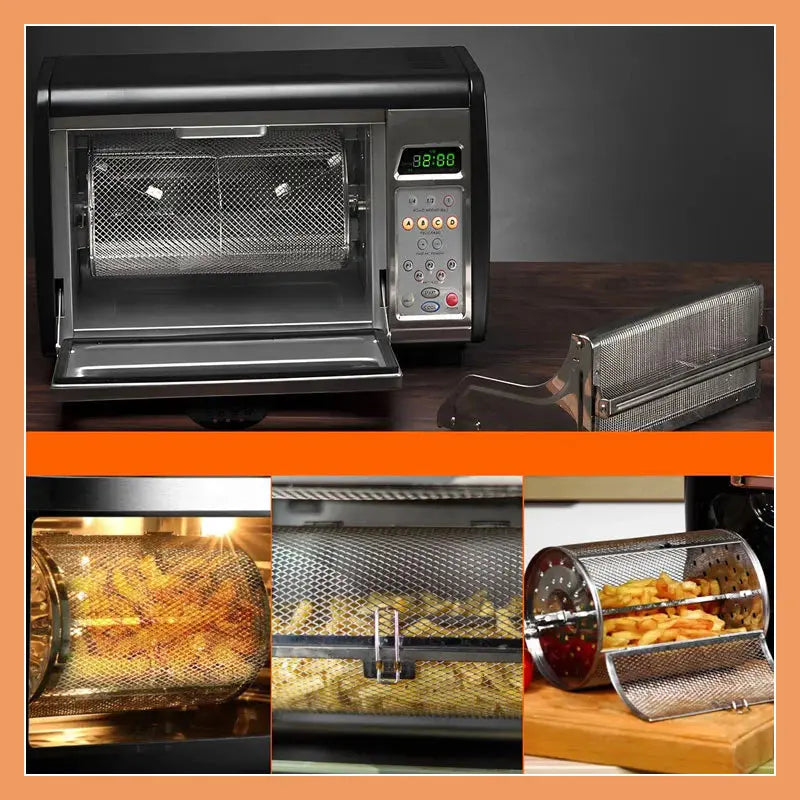 Air Fryer Rotisserie Basket – Ensures Crispy Cooking Every Time