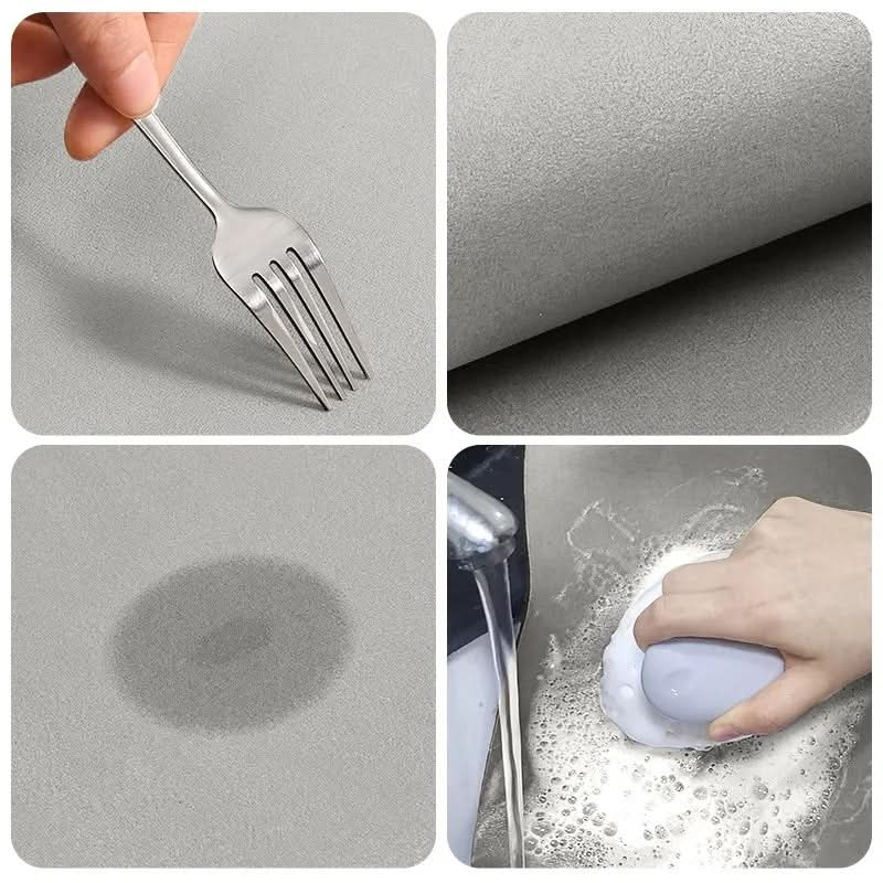 Washable Diatomite Rug for Kitchen and Bathroom - Anti-Slip, Quick Dry
