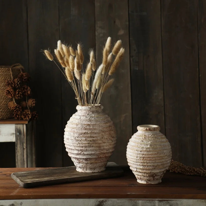 Artisan Clay Vase - Unique Charm for Home Aesthetics