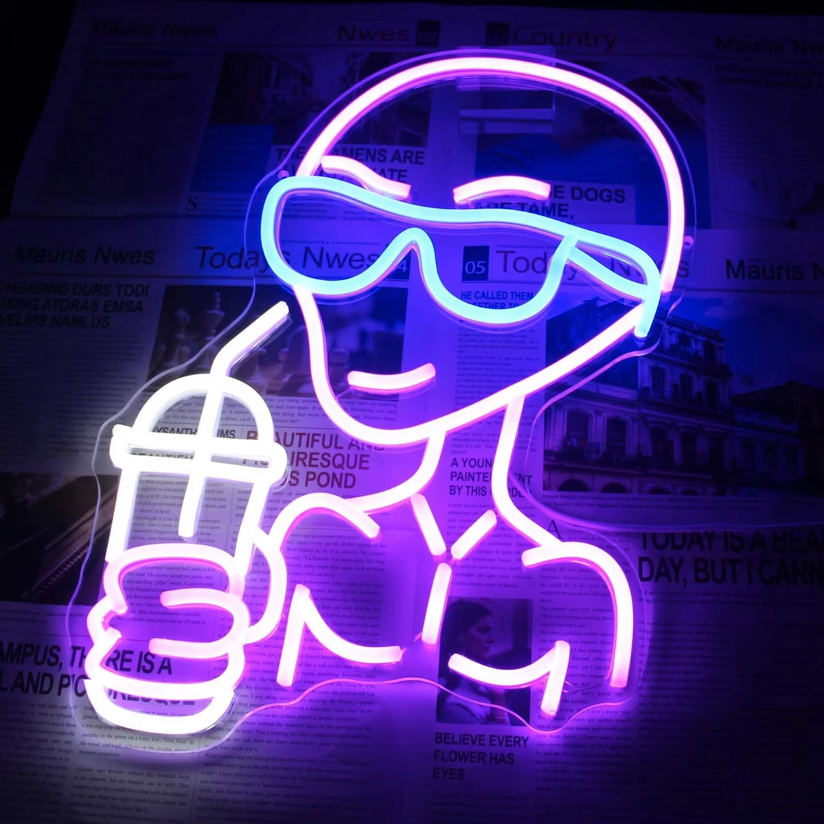Cosmic Design LED Neon Wall Light with Mounting Accessories