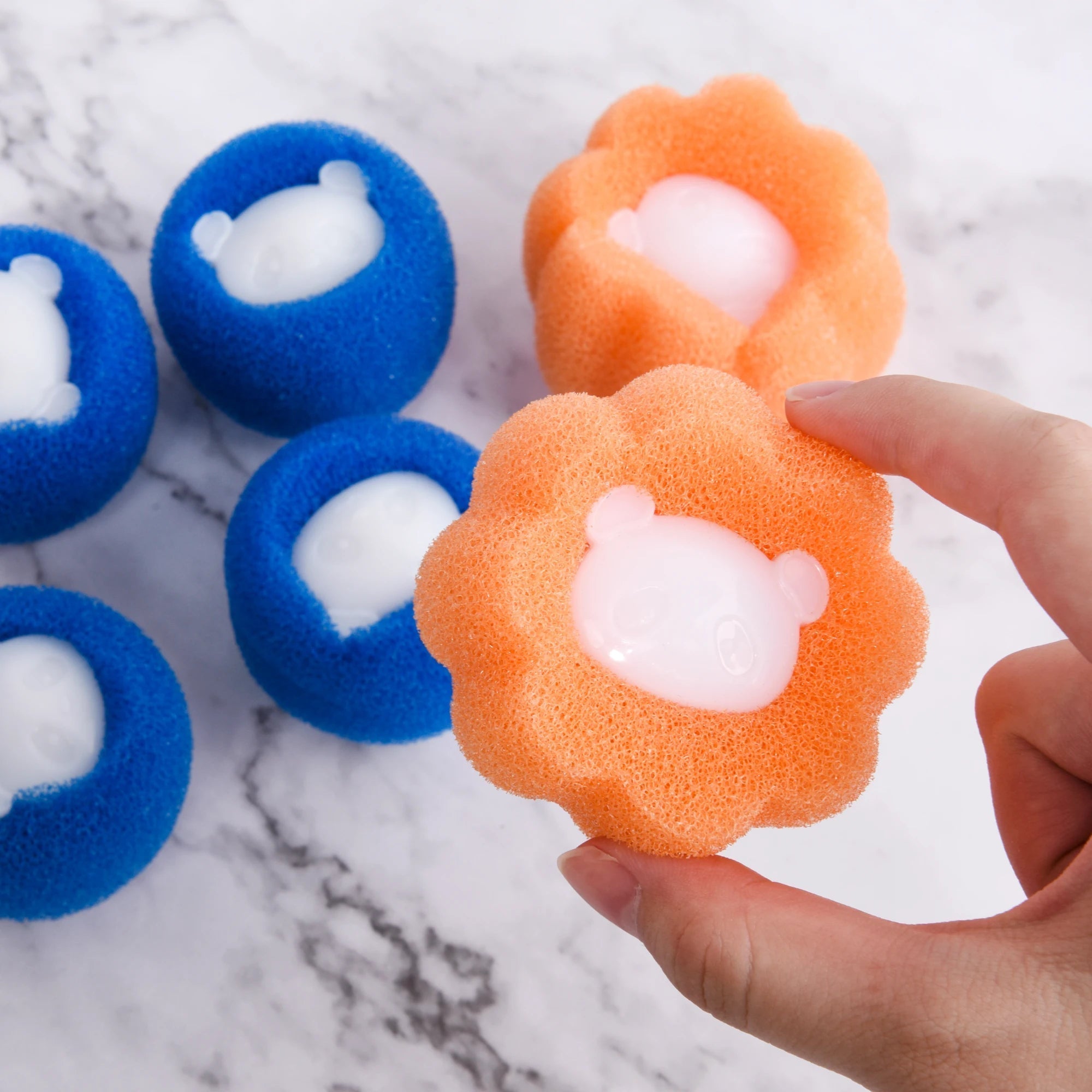 Set of 6 Laundry Balls for Pet Hair Removal – Hair-Free Washing