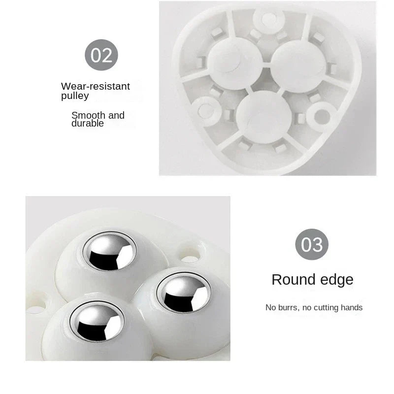 Rotating Caster Wheels for Furniture - Self-Adhesive Moving Solutions