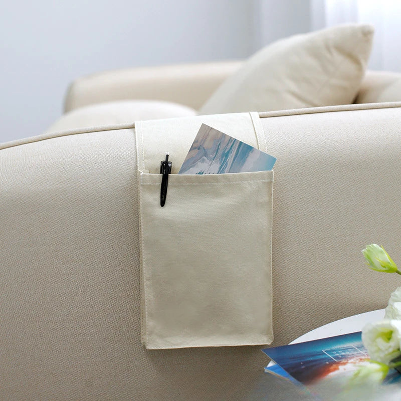 Hanging Storage Solution – Cotton Bed Organizer with Pockets