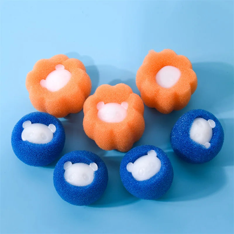 Set of 6 Laundry Balls for Pet Hair Removal – Hair-Free Washing
