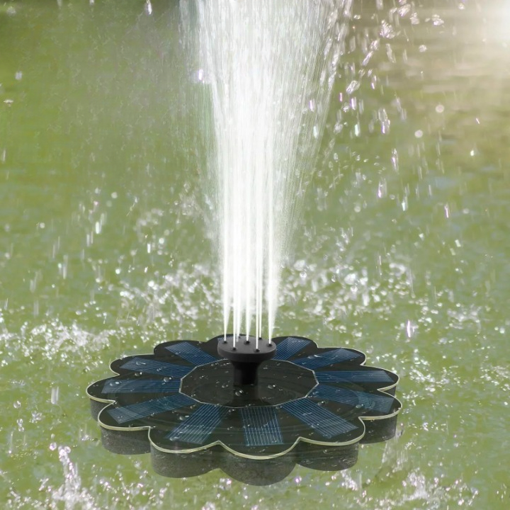 Floating Solar Water Fountain – Wireless with 5 Nozzles, 95 cm Tall