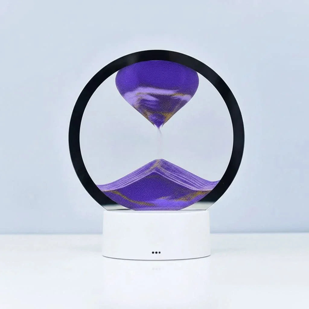 3D Hourglass Lamp Featuring Dynamic Sand Motion