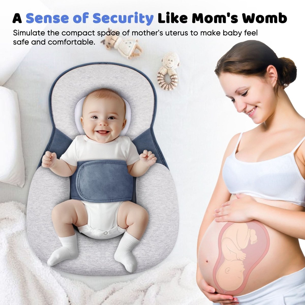 Safe Sleep Support Pillow for Baby – Ergonomic Design