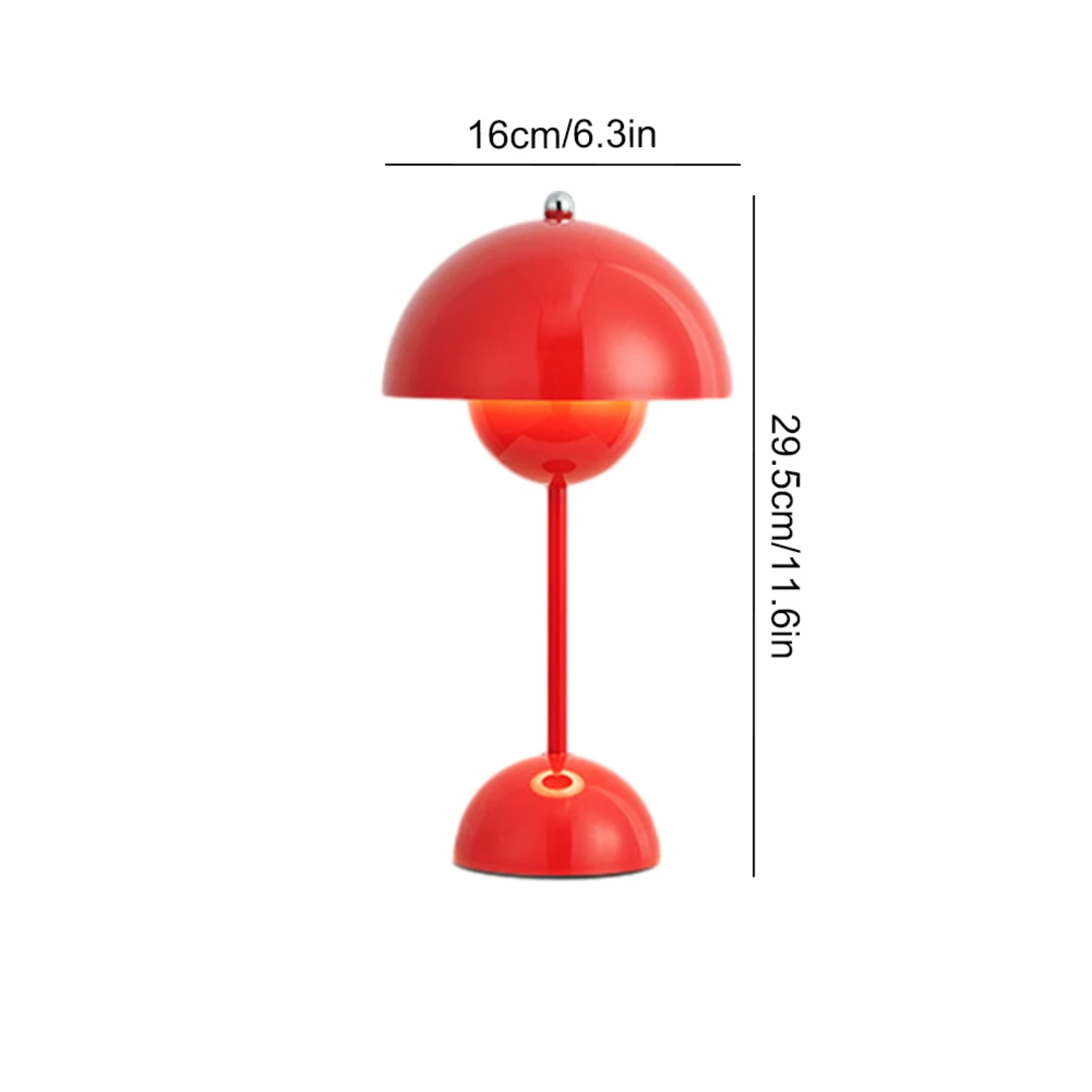 Rechargeable Touch-Controlled LED Table Lamp in Mushroom Shape