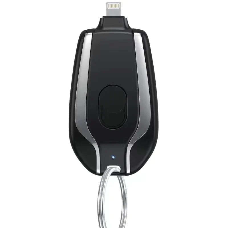 Waterproof Compact Power Bank with Keychain Attachment