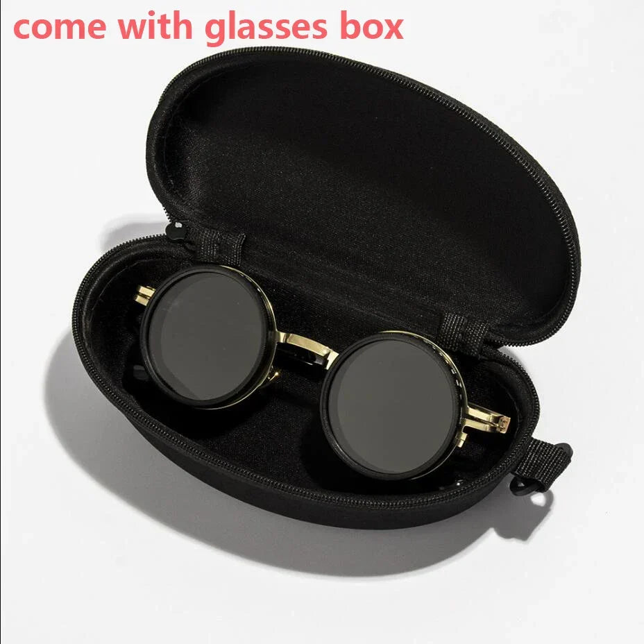 Round Frame Sunglasses with UV400 Protection – Adjustable Polarized Lens