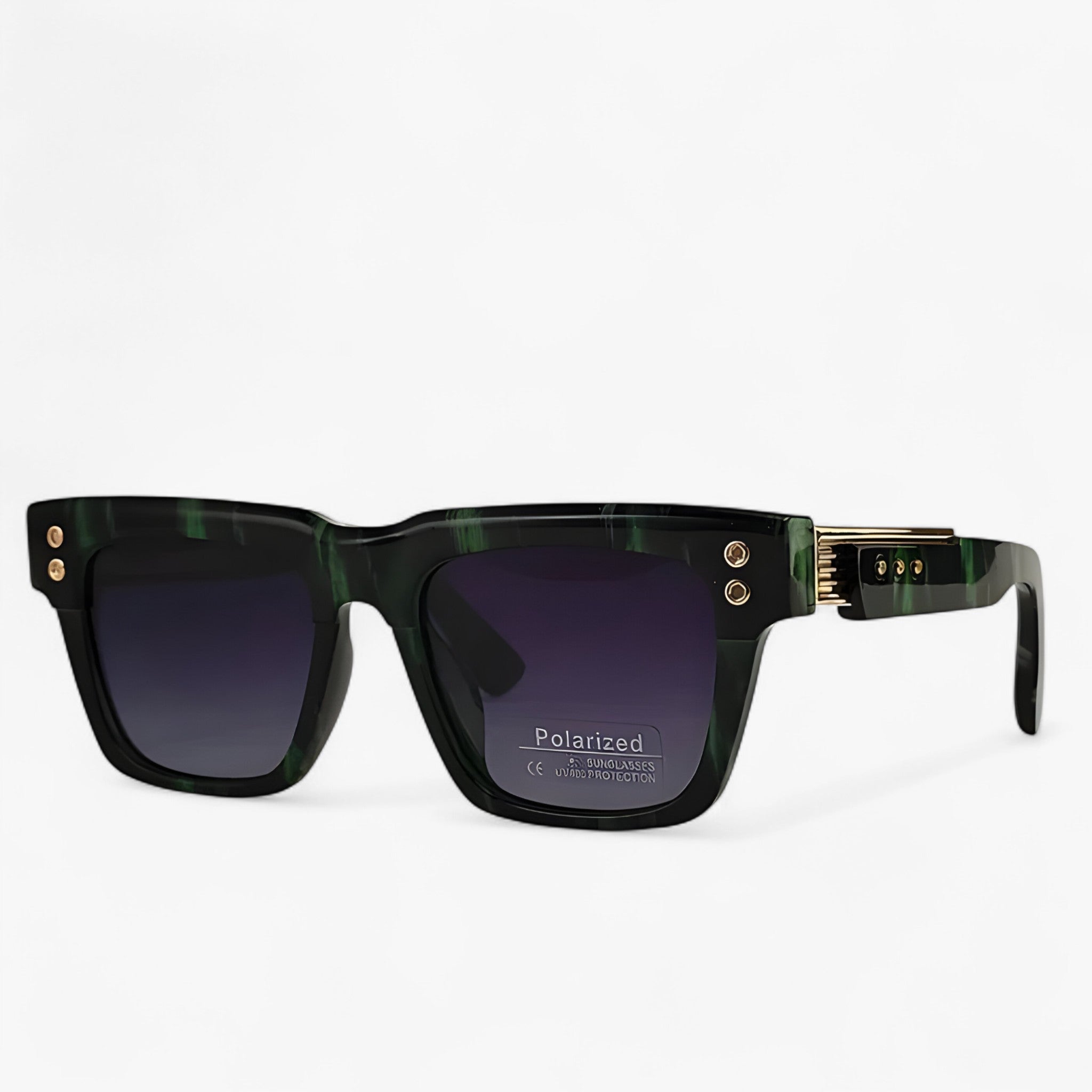 Polarized Lens Sunglasses in Steampunk Style