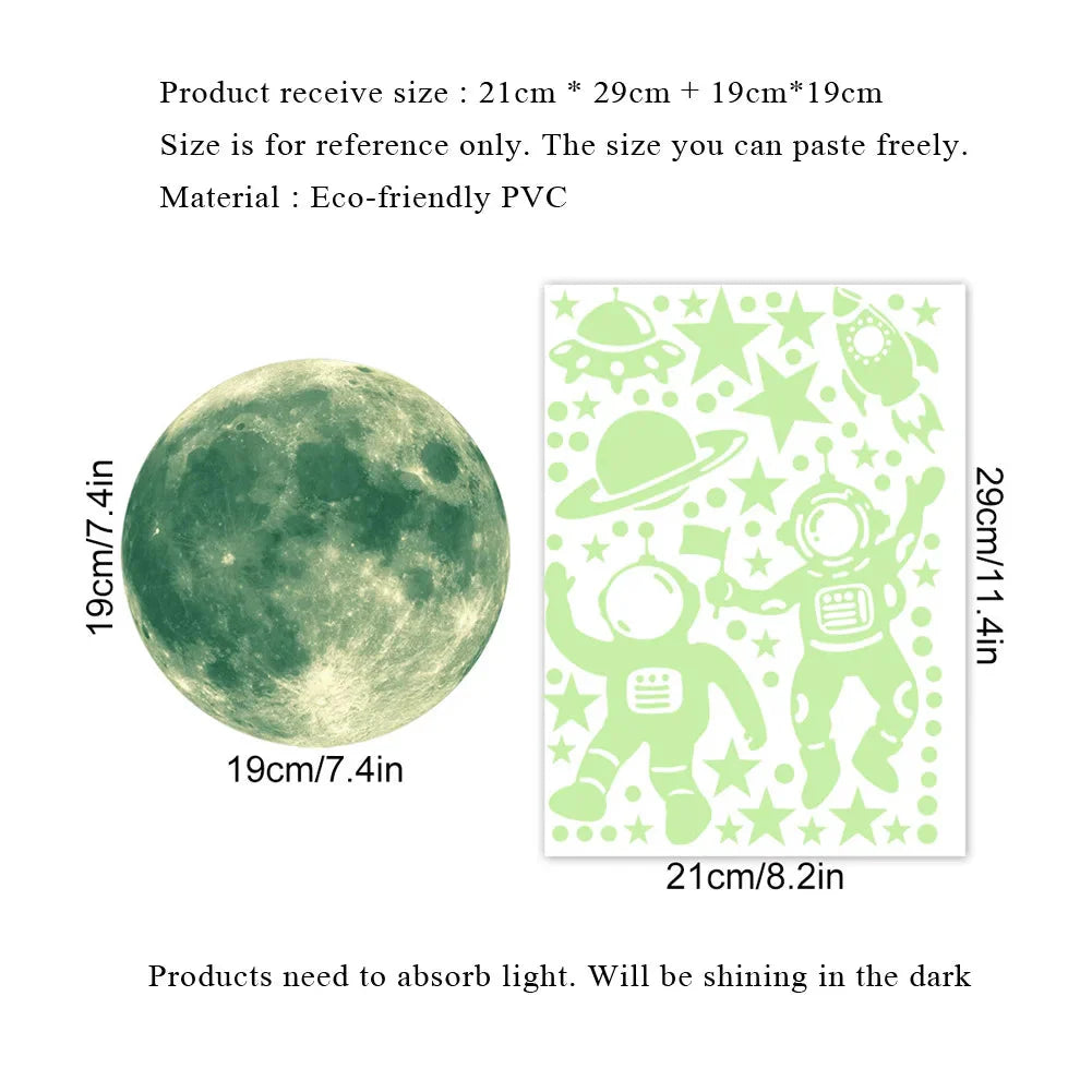 Children's Room Glow-in-the-Dark Wall Decals