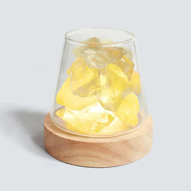 Salt Lamp from Himalayan Region with Diffuser and Rechargeable Battery