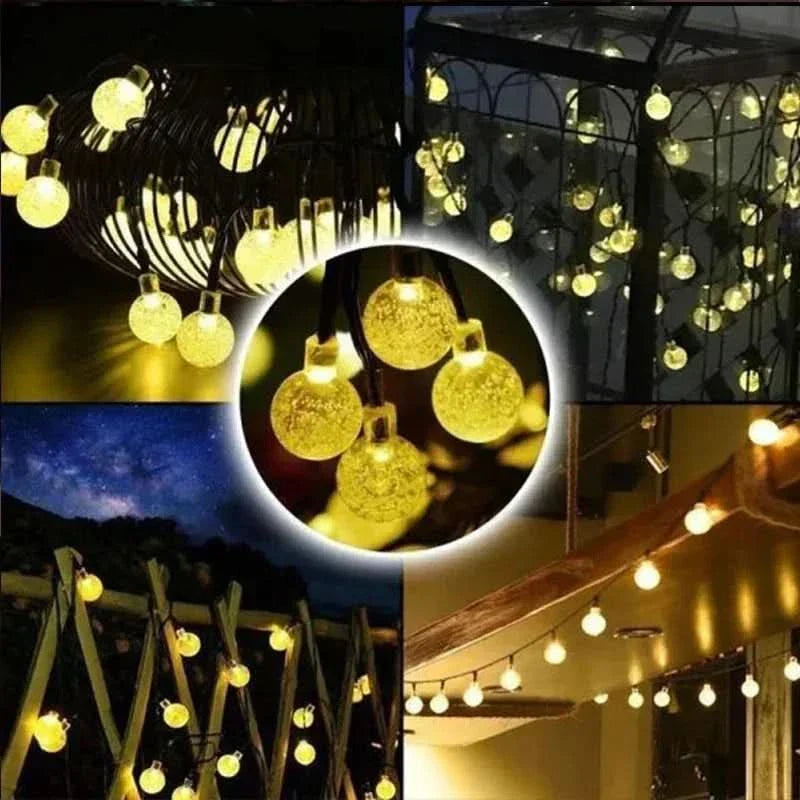 Garden and Patio Crystal String Lights for Celebrations