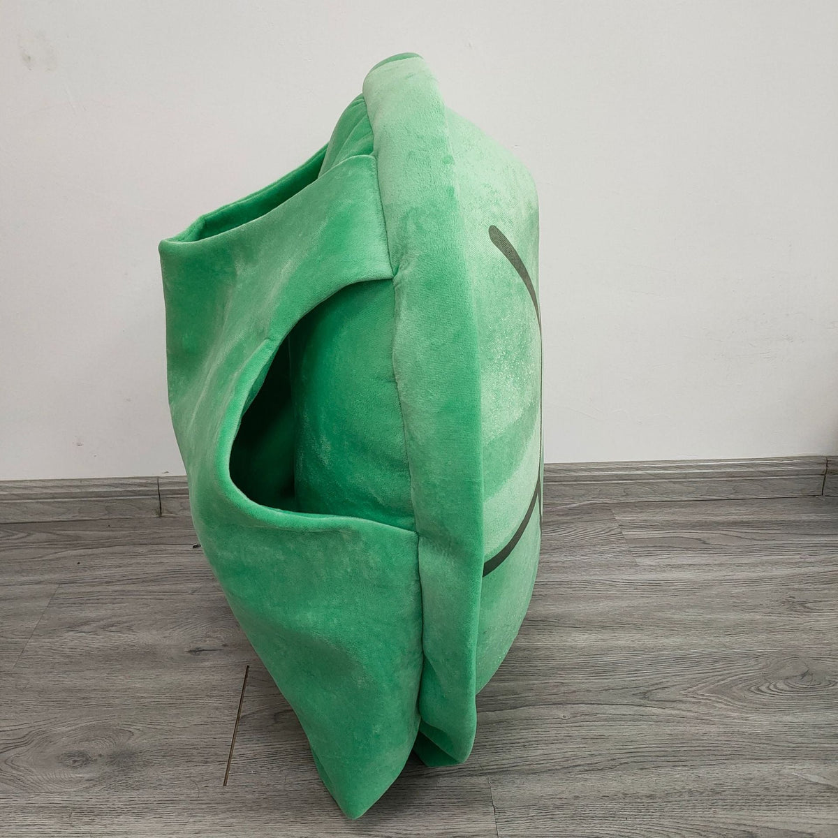 Curved Support Plush Pillow with Cotton Cover in Turtle Shell Design
