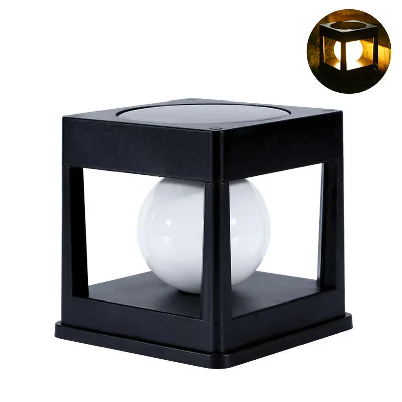 Automatic Sensor Solar Lantern for Garden with Two Light Colors