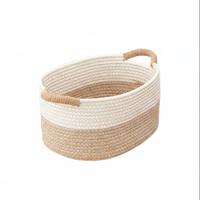 Stylish Woven Storage Basket with Multifunctional Design