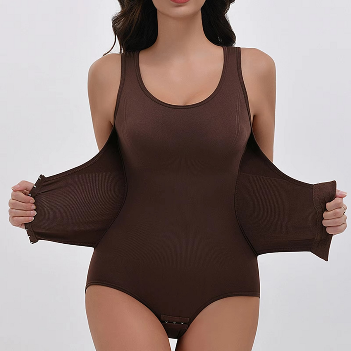 Women’s Smooth Fit Bodysuit and Bra Set with Adjustable Straps