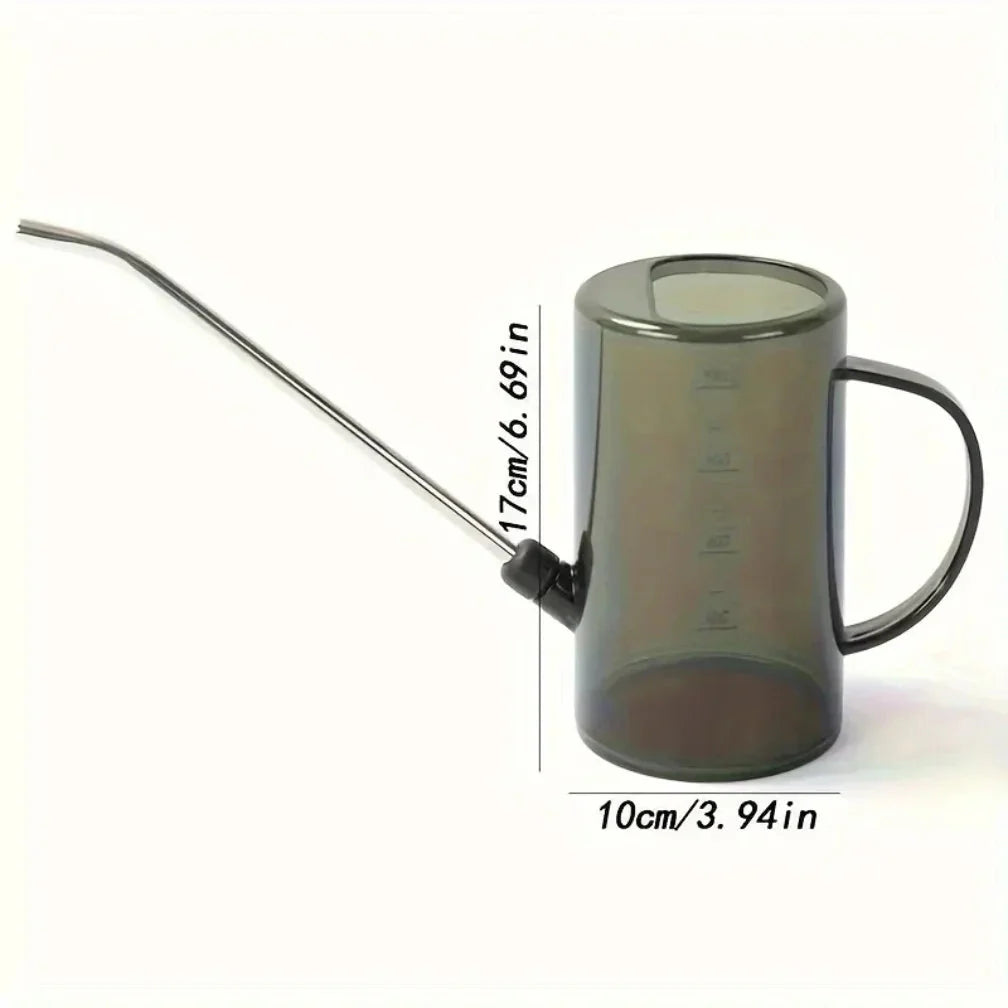 Long Spout Watering Can with Measurement Marks – Available in Green or Gray