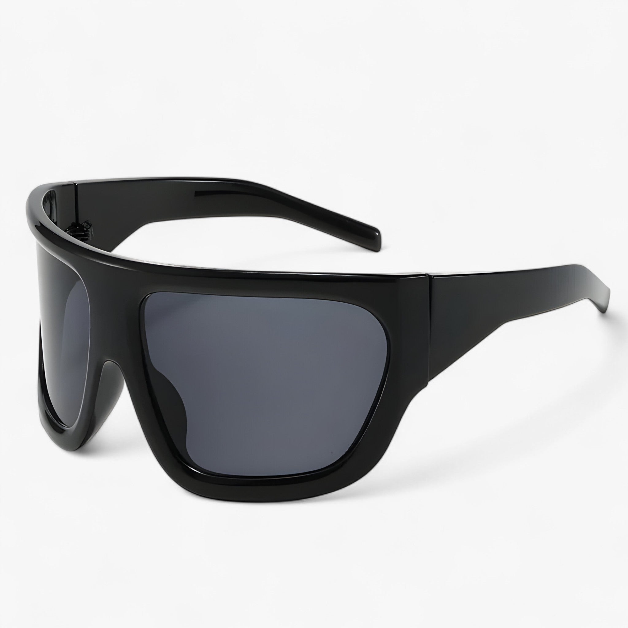 Large Sports Sunglasses with Wraparound Design