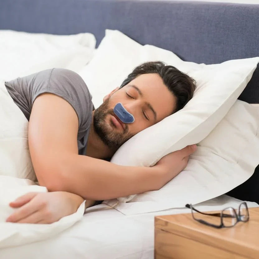 Portable Sleep Aid Device for Snoring and Apnea Relief