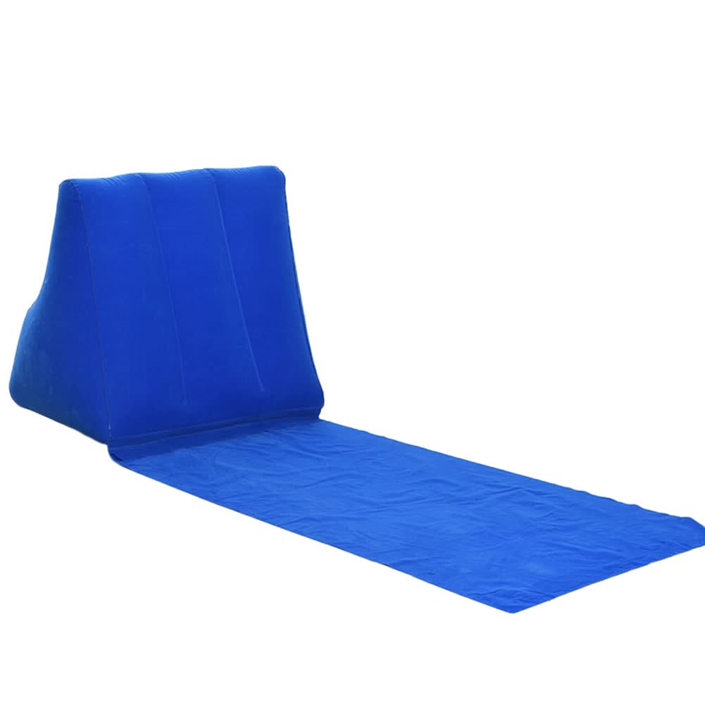 Inflatable Lounge Chair with Back Support for Relaxation