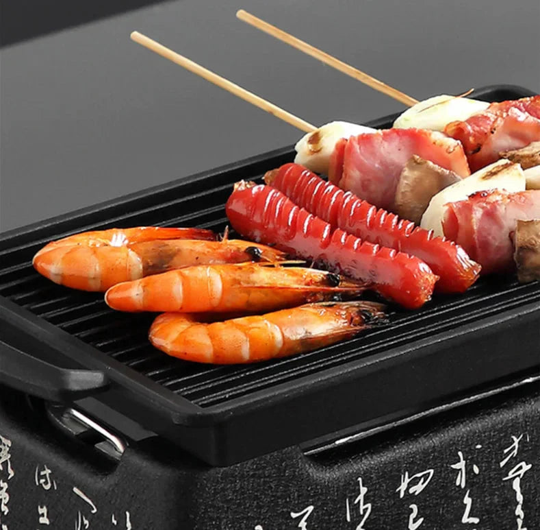 Korean Style Portable Charcoal Grill – Compact Design
