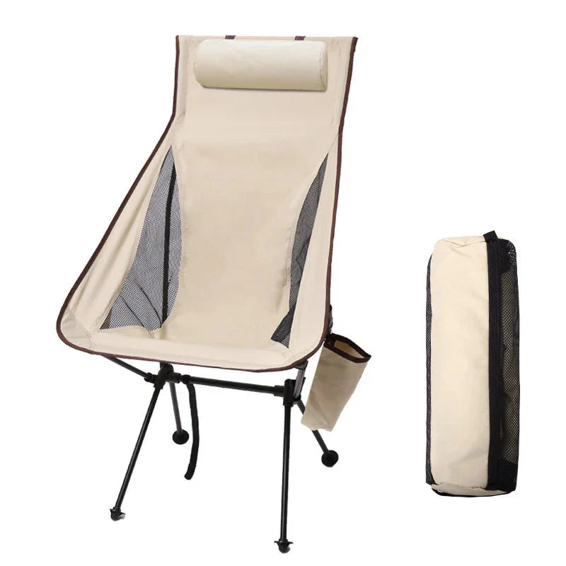 Lightweight Aluminum Frame Camping Chair - Holds Up to 150 kg