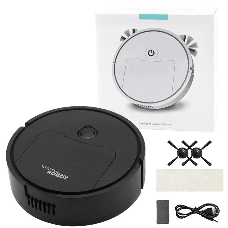 Automatic 3-in-1 Robot Cleaner – Sweeps, Vacuums, and Mops