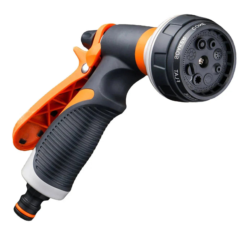 8-Pattern Spray Gun for Garden Use – Ideal for Watering, Cleaning, Car Wash