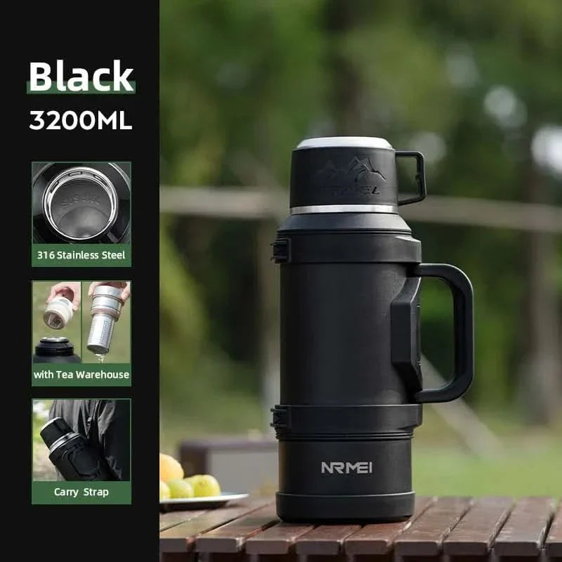 Insulated Coffee Carafe for Outdoor Travel and Adventures