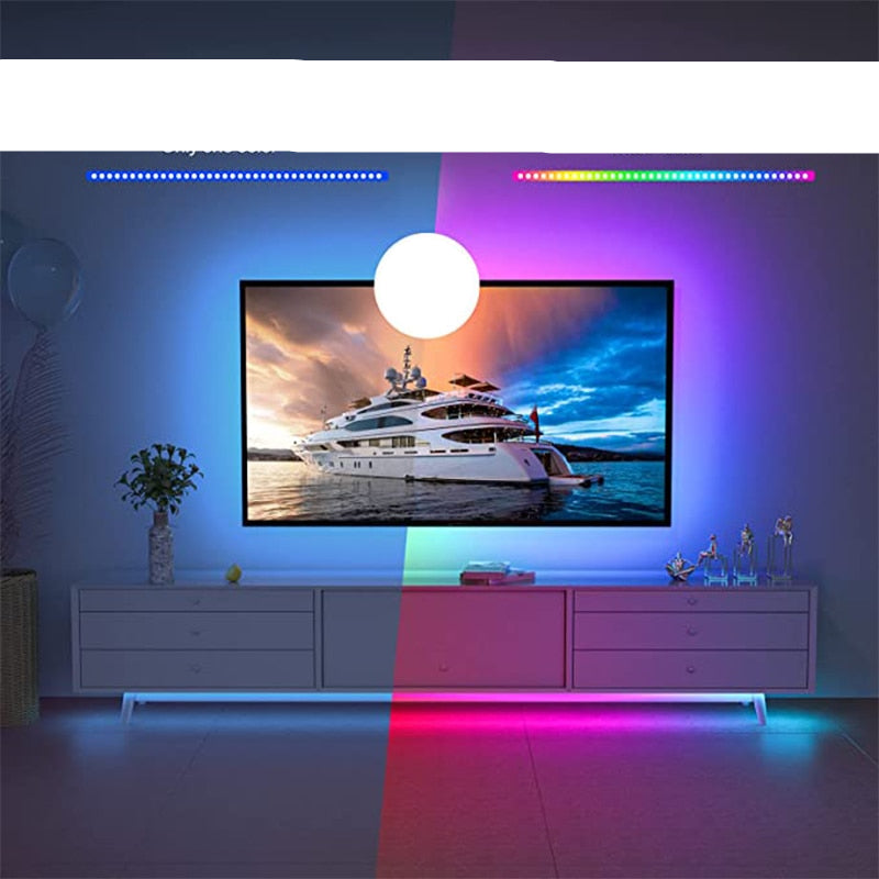RGB LED Light Strip with Remote and App Control