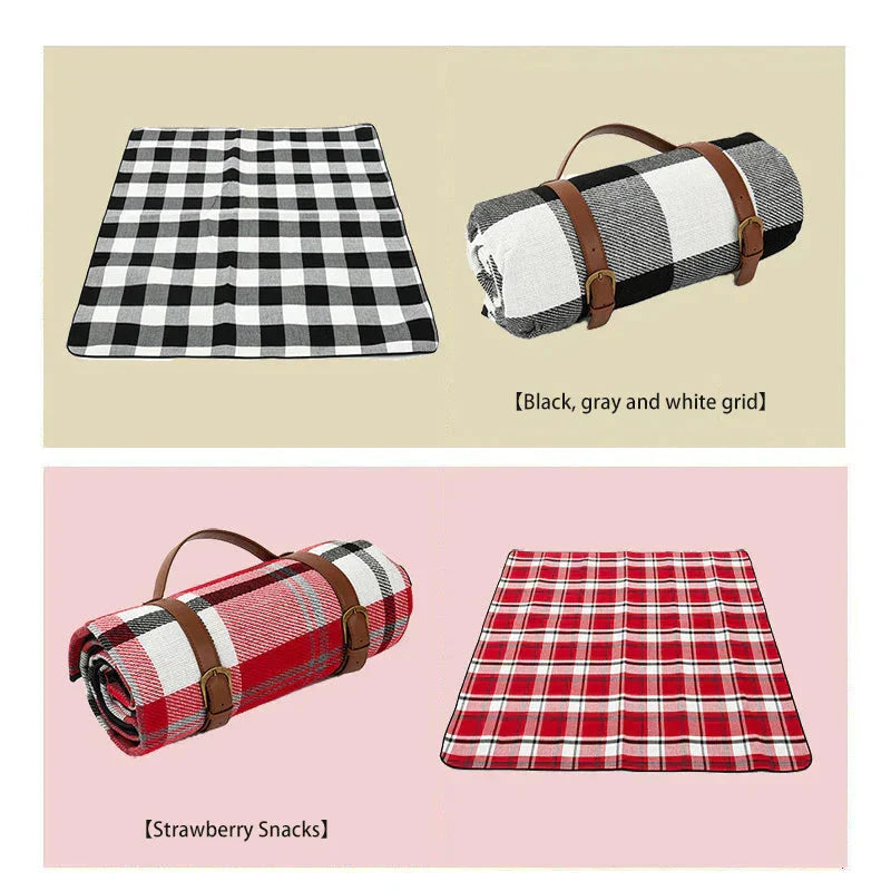 Portable Waterproof Blanket for Picnics with Carry Strap