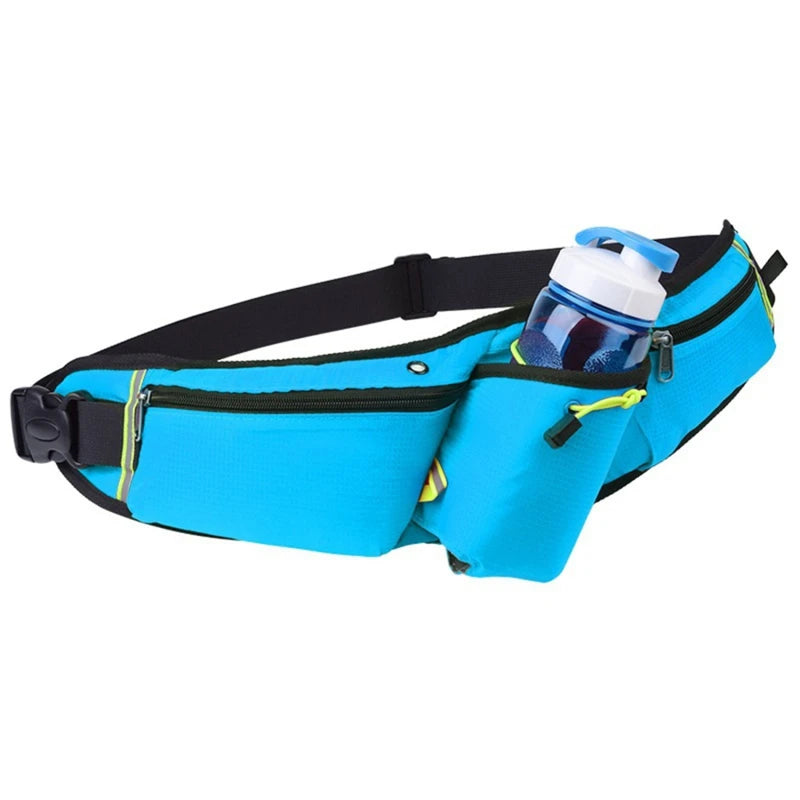 Hydration Waist Pack for Jogging, Hiking & Cycling – Lightweight Waterproof Running Belt with Drink Holder