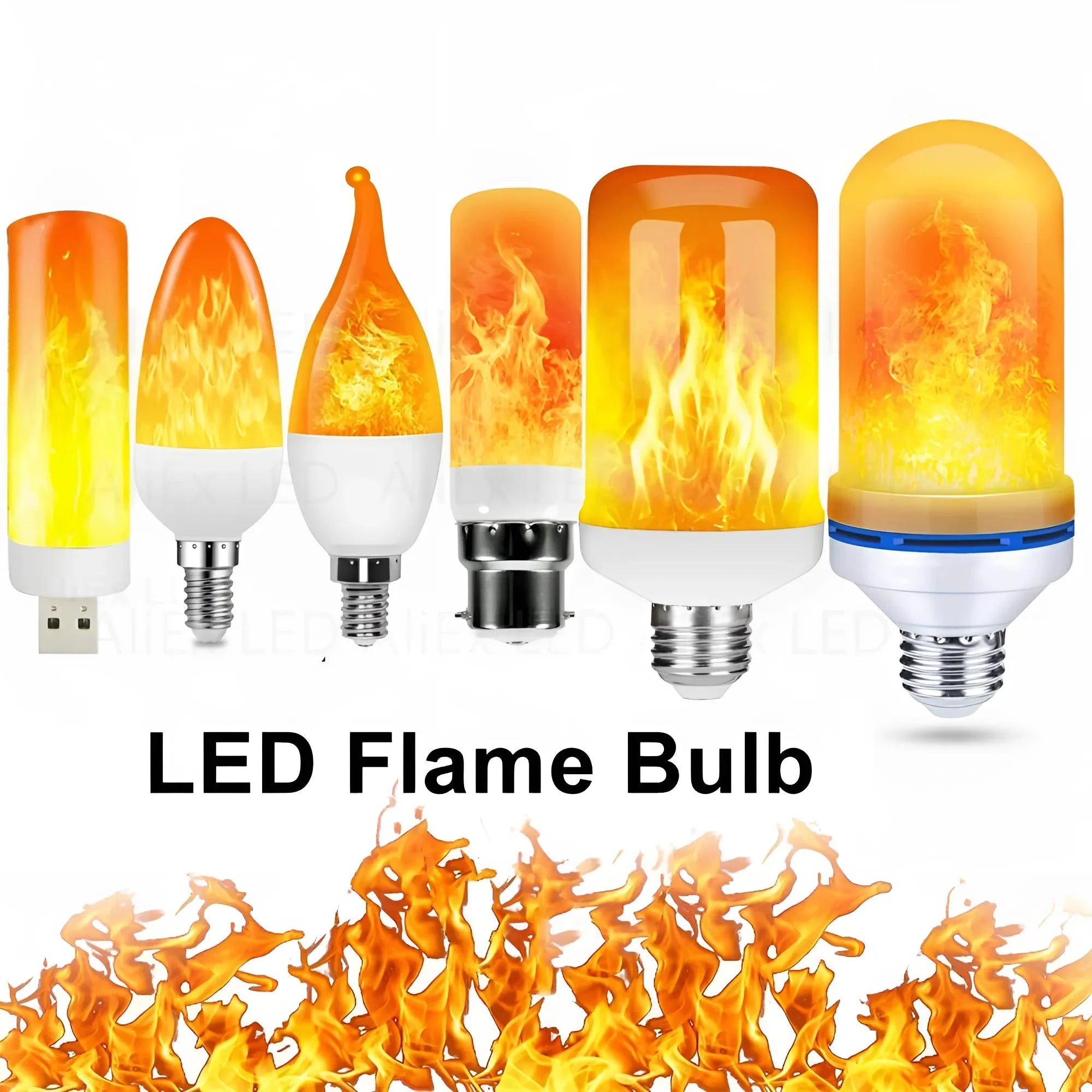 Moving Flame Effect LED Lamp for Ambient Lighting