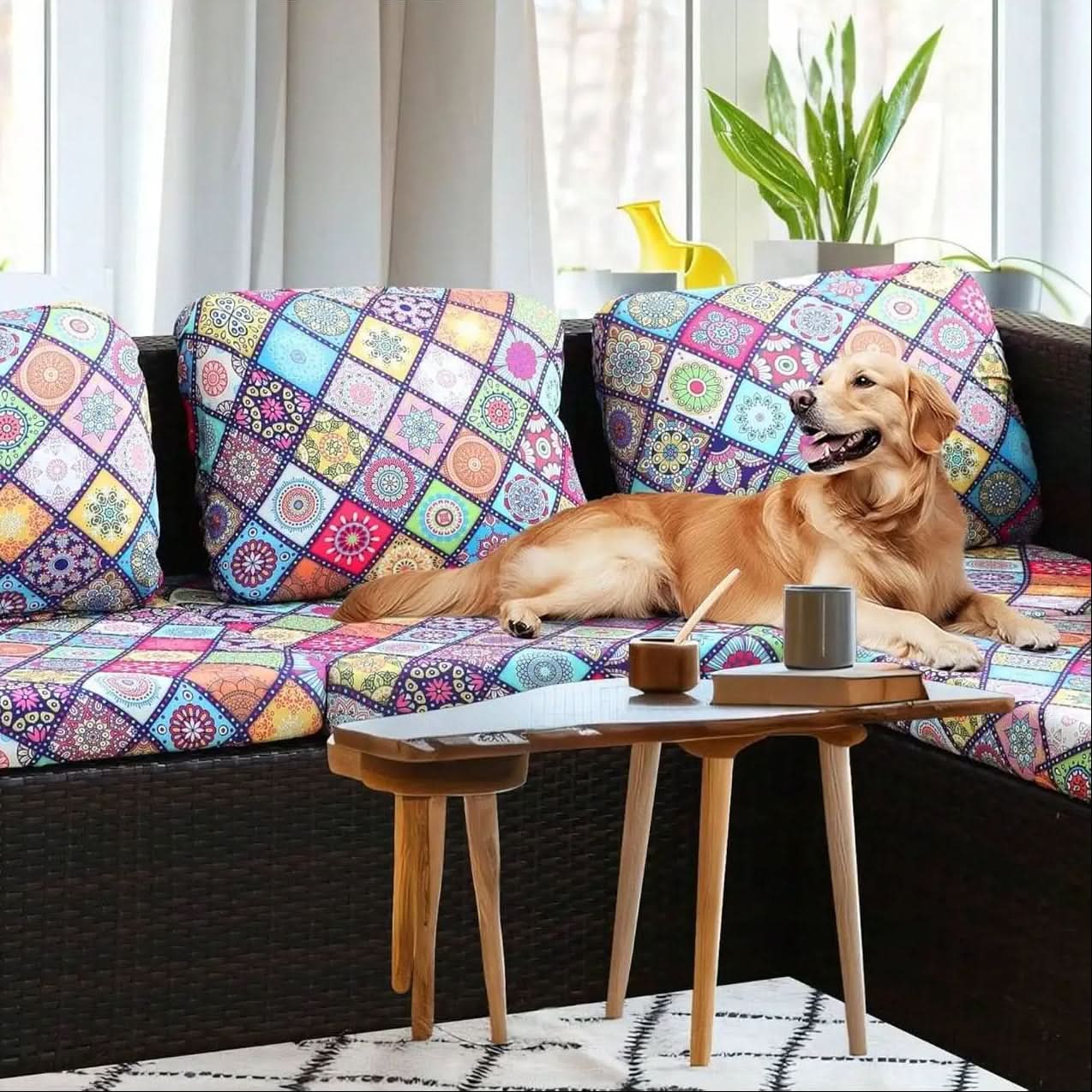 Patio Sofa Tropical Cushion Covers for Outdoor Use
