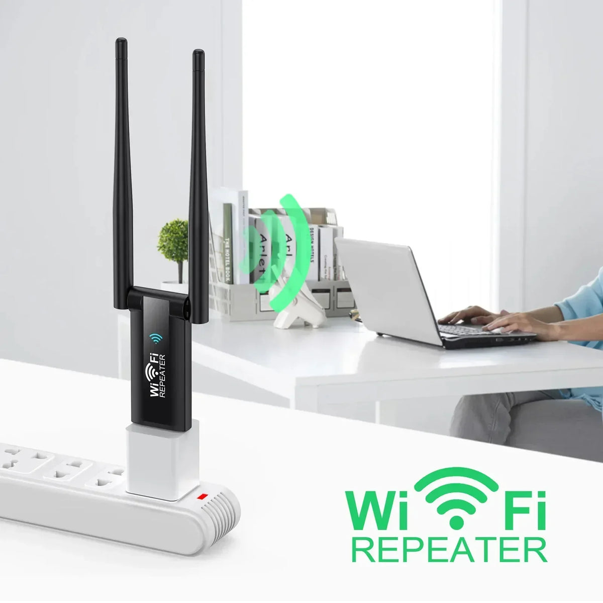Long Range WiFi Signal Booster and USB Extender for 300Mbps