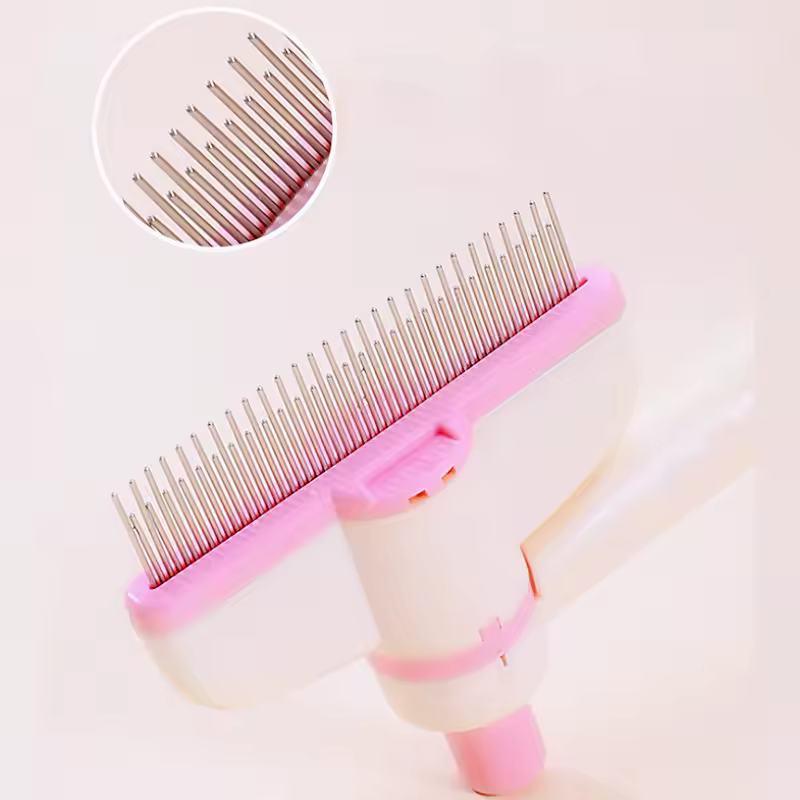 Grooming Comb for Cats and Dogs with Fur Eject Feature