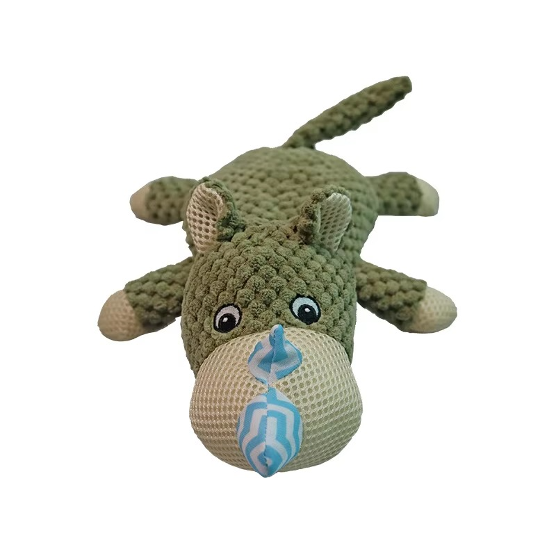 Plush Dog Toy for Large Breeds – Fleece, Machine Washable, Squeaker Inside