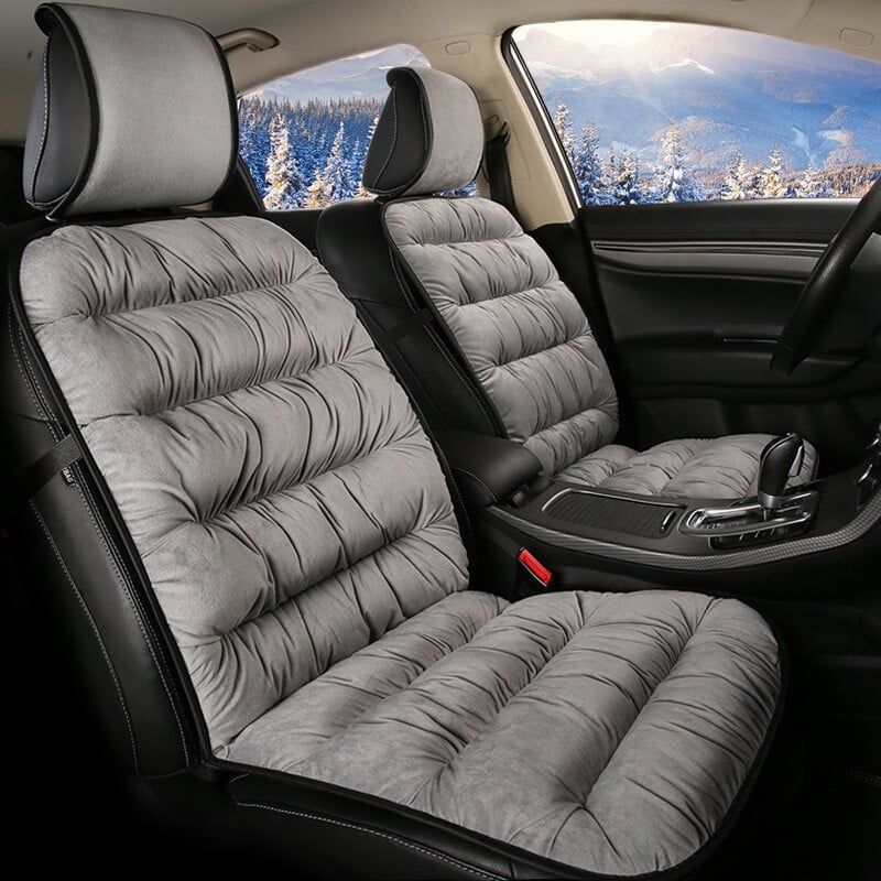 Short Plush Padded Seat Cover for Cars – Enhanced Comfort
